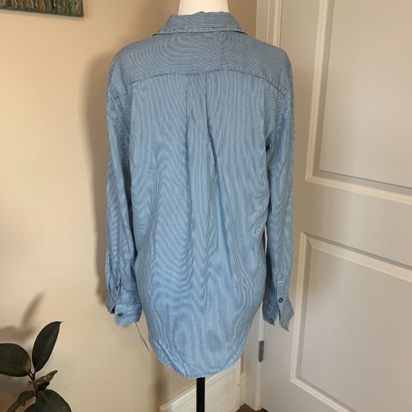 NWT Chaps Striped Shirt, Small - Picture 2 of 7